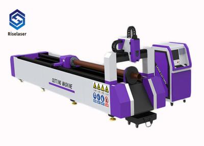 China Rohr-Faser-Laser-Schneidemaschine des Metall1.5kw für den Schnitt des runden Rohrs, Vierkantrohr zu verkaufen