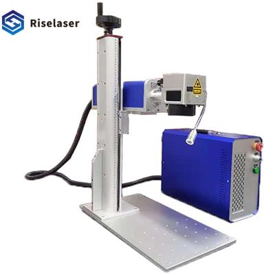 China Portable Marking Machines Fiber 30w Raycus Source Marking For Mental for sale