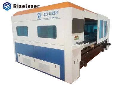 China Metallfaser-Laser-Schneidemaschine des Edelstahlblech-1500w mit Austausch Platfrom zu verkaufen