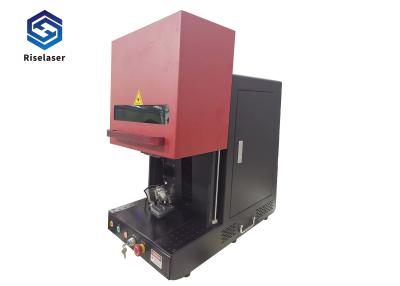 China máquina da marcação do laser da fibra 20w com construído função do foco do elevador elétrico na auto à venda