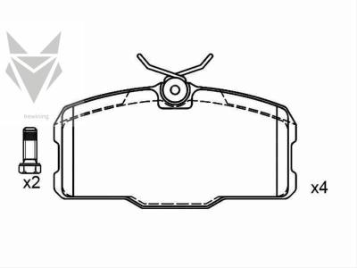 China Auto Brake Pads MERCEDES BENZ S-Class Coupe SL 000 420 46 20 Car Brakes Accessories for sale