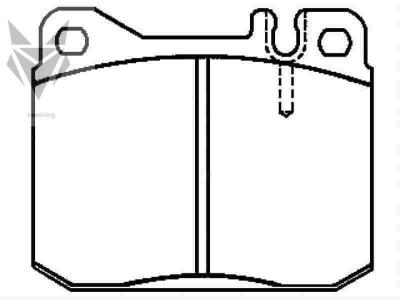 China Auto Brake Pads MERCEDES BENZ Coupe Kombi Estate SL Coupe Saloon 0004206320 for sale
