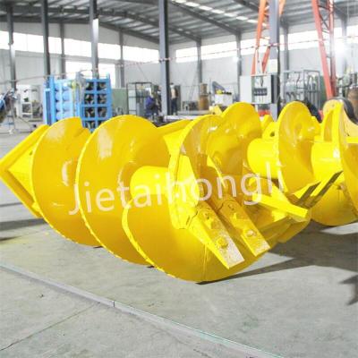 China Flat Earth Conical Rock Drilling Auger Bucket Wrapped with aluminum film for sale