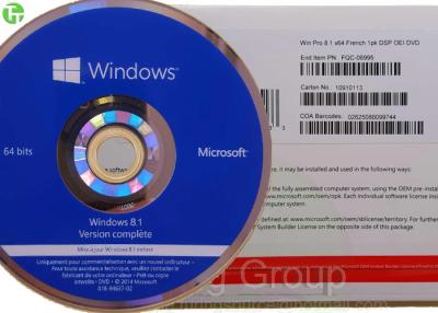 China Software del OEM del Pro Pack de Microsoft Windows 8,1 de la llave del OEM del triunfo 10 de la lengua francesa favorable en venta