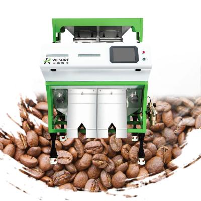 China Easy to use coffee bean grinder CCD camera coffee beans color coffee-color-sorter-sorter coffee beans color sorter machine for sale