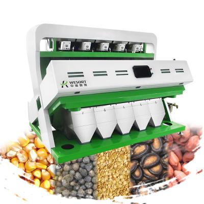 China Easy To Use CCD Color Sorter Mini Rice Grain Beans Seeds Pulses Sorter Small Optical CCD Seeds Color Sorter Machine for sale