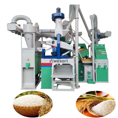 China Wesort Easy Operation Rice Milling Machine Mesin Gilingan Padi Mini Molino De Granos Maiz Arroz en venta