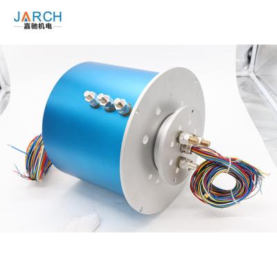 China Big Current Slip Ring Contact 200A Bore Slip Rings Carbon Brush Holder Assembly Hydraulic Slip Ring for sale
