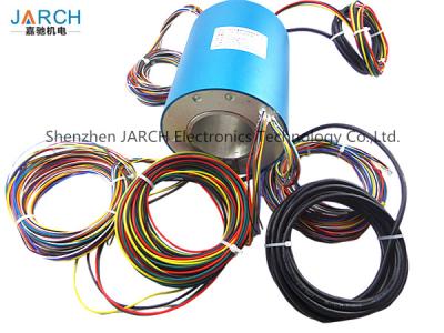 China Conductive Through Bore Slip Ring 70mm With 24 Wires Contact Slip Ring Assemblies rotating electrical connector for sale