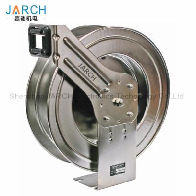 China Automatic Retractable Hose Reel Stainless Steel Spring Loaded For clean water for sale