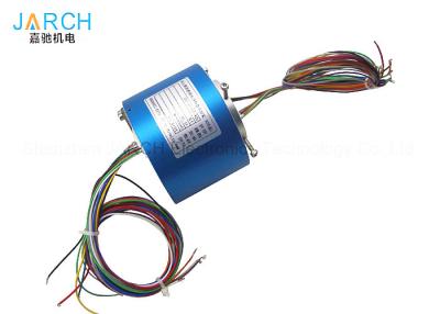 China 2-24 Circuits Through Bore Slip Ring / Rotary Electrical Connector With Aluminium Alloy Housing for sale