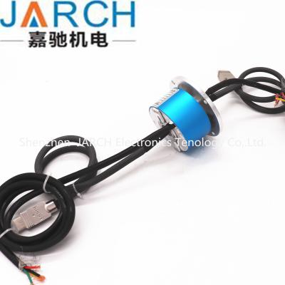 China 4 Circuits 10A USB 2.0 HDMI Slip Ring 250RPM Speed With Power Supply Slipring for sale