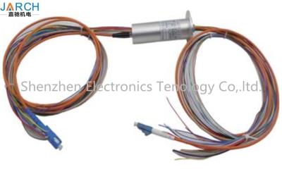 China 1 Channel MM  fiber optic electro optical slip ring with 12 circuits 2A for sale