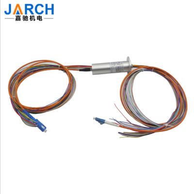 China 1 Channel Fiber Optic Rotary Joint Capsule Electro Optical Slip Ring For Optical Terminal Robot for sale
