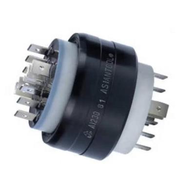 China A1230 High Precious Signal 60RPM Contact Mercury Slip Ring Rotary joint For Robot Arms for sale