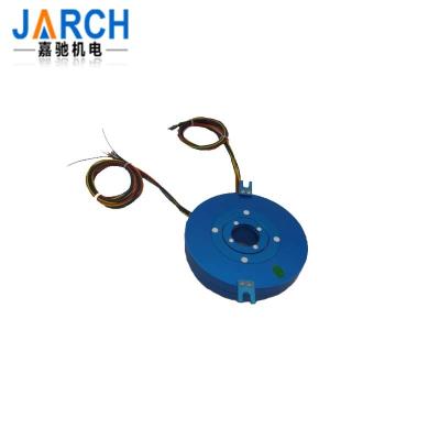 China 2 Wire 100M Ethernet Through Hole Pancake Slip Ring Rotary Joint For Welding Equipment for sale
