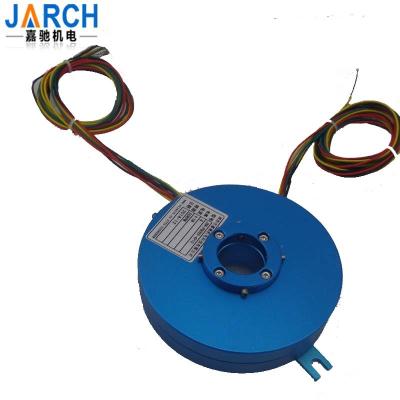 China Rotary Table 2 Channel Pancake Through Bore Slip Ring for sale