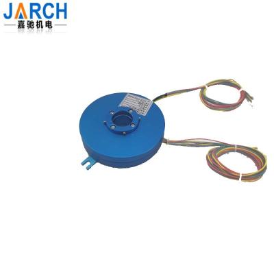 China 4 Circuits 2A 24mm Hole Rotary Table Pancake Slip Rings for sale