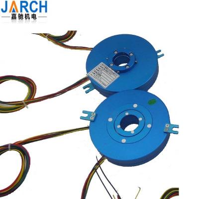 China 360° Rotating 240VAC 300rpm 25.7mm Through Hole Slip Ring for sale