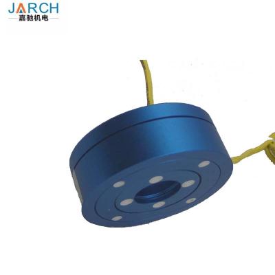 China 250mm Lead 240Vac 250RPM Pancake Slip Ring For Military for sale
