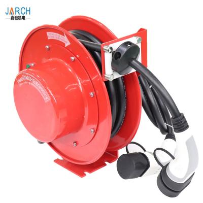 China Auto - Rewind Extension Cable Reel Spring Drive For Electric Flat Car / Crane / Forklift hose reel for sale