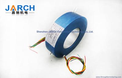 China Thickness 45mm Pancake Slip Ring with Bore size 90mm 2~24 circuits for sale