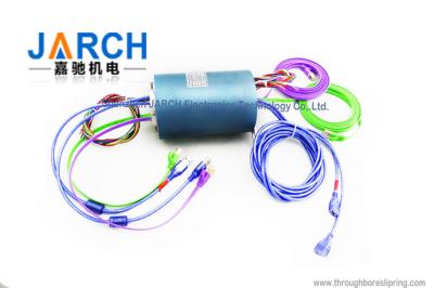 China 2 ~ 24 Circuits Signal USB Ethernet slip ring Anti - jamming Aluminium Alloy for sale