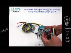 2 channels FORJ slip ring for fiber optic cable reel
