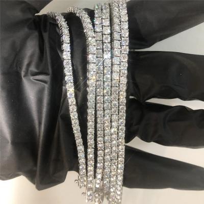 China GRA Fine Jewelry Moissanite Tennis Chain Iced Out Tennis Chain For Women for sale
