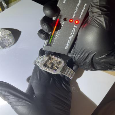 Chine Bijoux Hip Hop Diamond Watches Bust Down GRA Hip Hop Diamond Watches à vendre