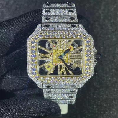 中国 完全な凍らされた出口VVS Moissaniteは腕時計から凍った 販売のため