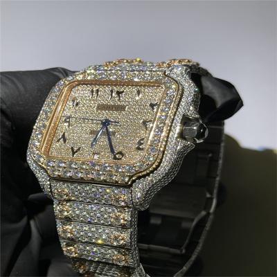 China Top Brand Moissanite Watch Datejust Iced Out Relojes árabes 3EX en venta