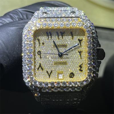 中国 日本の腕時計の贅沢なブランドのダイヤモンドによって散りばめられる腕時計の下のMoissaniteのバスト 販売のため