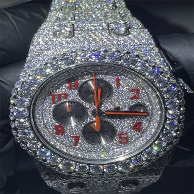 中国 Hip Hop Moissaniteは女性のために見るDatejustの自動機械腕時計を凍った 販売のため