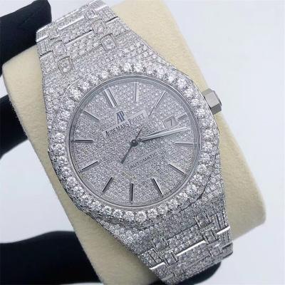 China 3Atm Water Resistant Iced Out Moissanite Watch Original VVS1 Buss Down Watch for sale