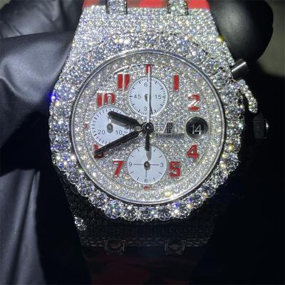China Royal Oak Moissanite Iced Out Watch for sale