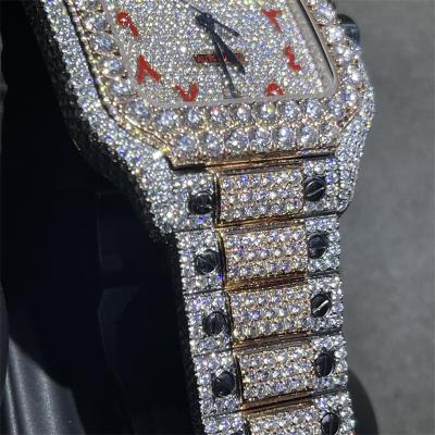 Cina Orologio fatto a mano dei vvs dell'orologio della BV Moissanite Diamond Watch Modification Inlay Moissanite dei gioielli in vendita