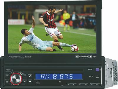 China 7 Inch In-Dash Touch-Screen Double Din Dvd Players With Navigation, e-Book, Games, Compass for sale