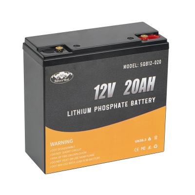 China 12V 20AH Lithium Ion LiFePO4 Battery For Backup Power, Fish Finder, Fans, Toys, LED Light, Security Camera And Camping for sale