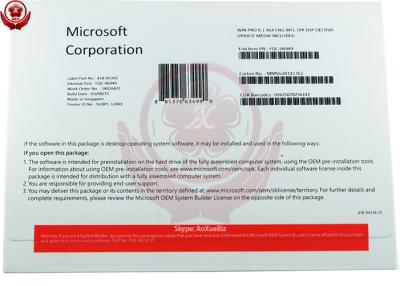 China Microsoft Windows 8.1 Operating System Professional 32/64 bit DVD medium OEM key for sale