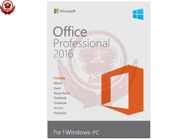 China Mutil Language Microsoft Office Home And Business 2016 64 Bit 32 Bit Pro 2016 Retail Box for sale