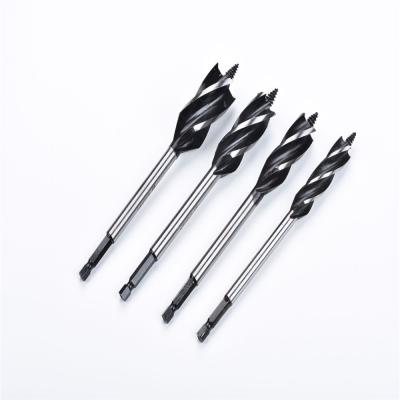 China Steel 19.5 21 24 Fast Shank Four Shank Boring Blade Slot Boring Millimeter Carbon Steel Auger Wood Drill Bits for sale