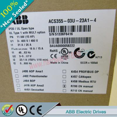 China La serie de ABB ACS355 conduce ACS355-03E-01A2-4/ACS35503E01A24 en venta