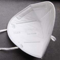 China Anti Dust White Earband KN95 Filter Mask Adjustable Foldable for sale