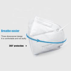 China Foldable White Earband KN95 Filter Protective Mask Anti Fog for sale
