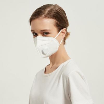 China Tipo Valved plegable máscara del estirón de la máscara del respirador FFP2 de la correa de la protección del polvo en venta