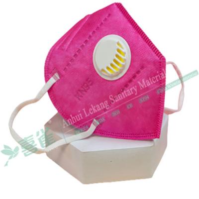 China Adult Disposable Folding N95 Respirator Mask Face Protection Anti Dropping With Valve for sale