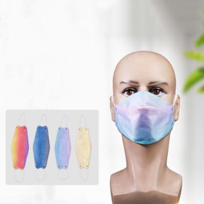 China Rainbow Gradient KF94 N95 Anti Pollution Mask Elastic Ear Loop Mask for sale