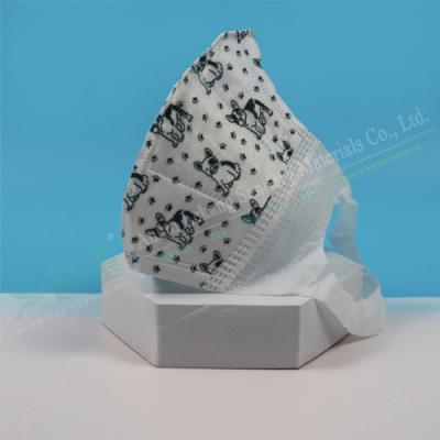 Chine Le masque jetable de nez de trois couches a imprimé le masque protecteur protecteur du tissu 3D de mode à vendre