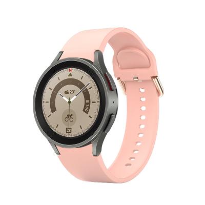 China Quick Release Silicone Watch Strap for SamSung Galaxy Watch 4 130MM/116MM Length for sale